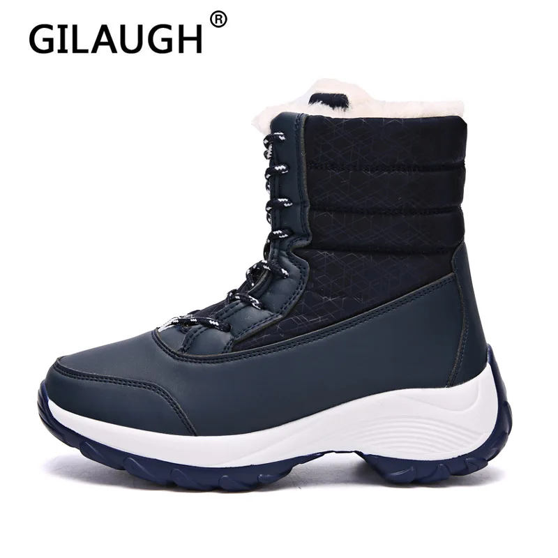 D'hiver Grande 42 Garder blue mollet forme De Imperméables Chaudes Coton black Plus Le Femme Femmes Taille Plate Neige 31 Chaud Red Bottes beige White Beige Mi ~ Gilaugh Haute BwqExIdB