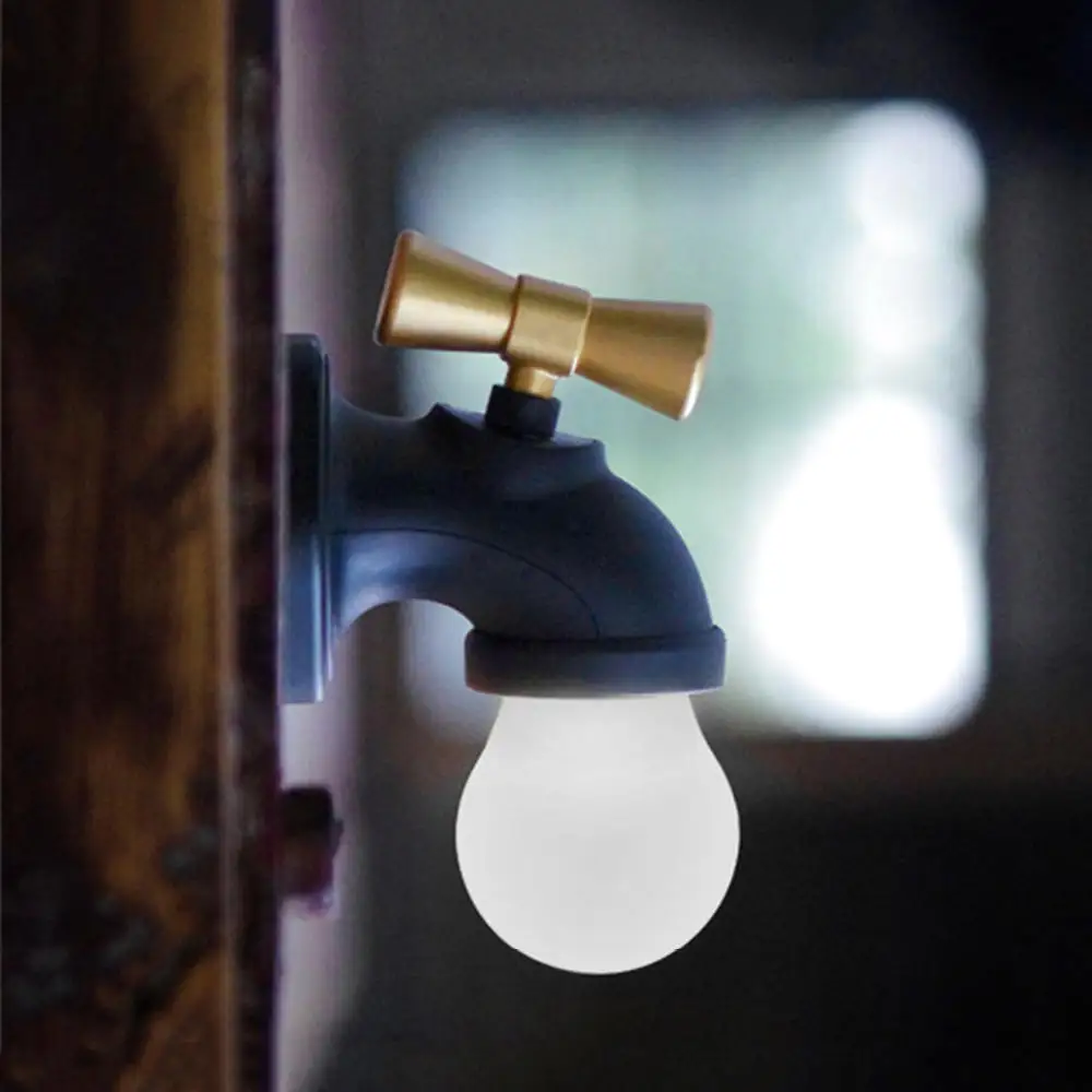 Голос Управление светодиодный ночь кран с подсветкой Тип 3 режима Мини USB Перезаряжаемые коснитесь настенный ночник лампа для детей