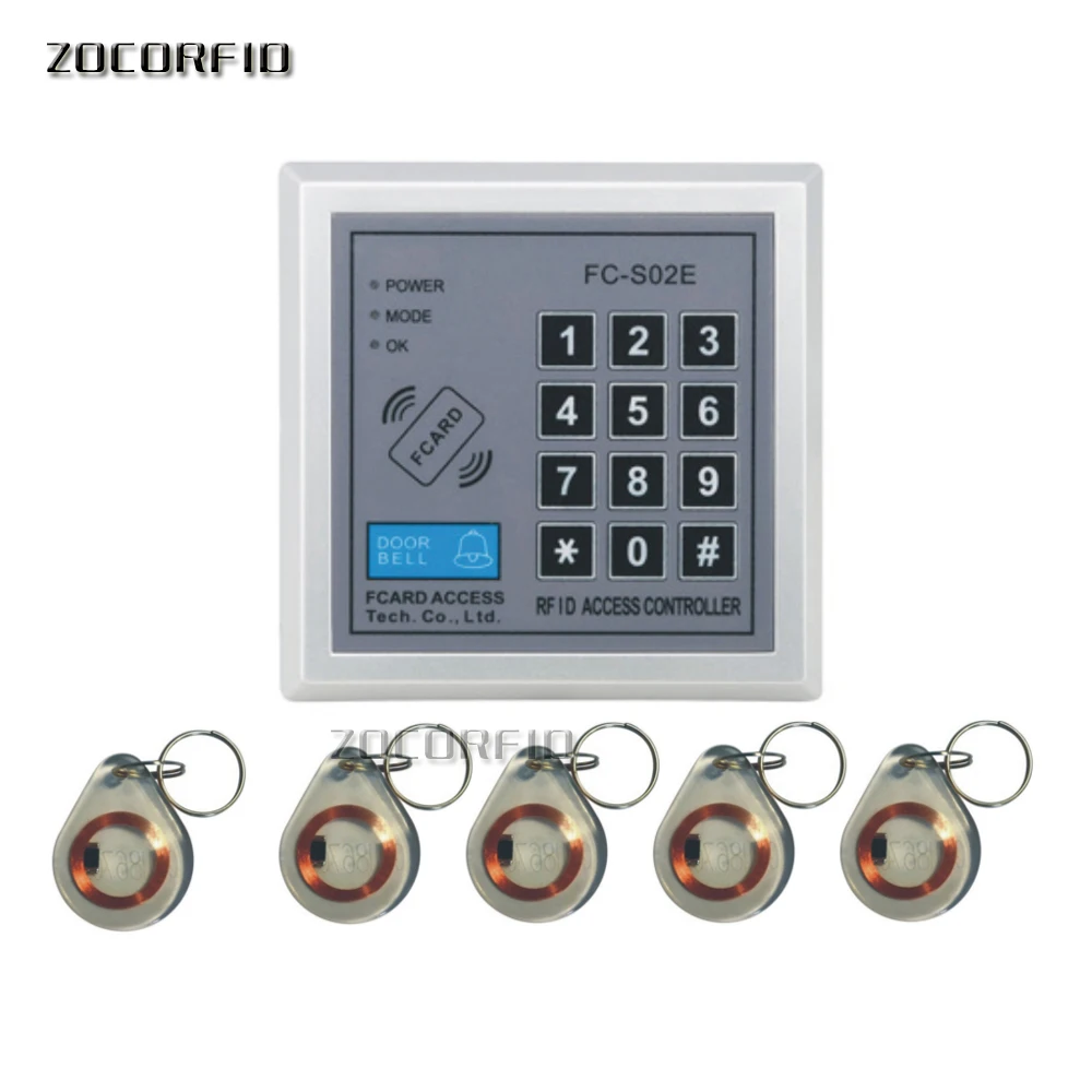Standalone Access Controller with 10pcs EM keychains RFID Access Control Keypad digital panel Card Reader For Door Lock System|access control|rfid control systemkey card entry system - AliExpress