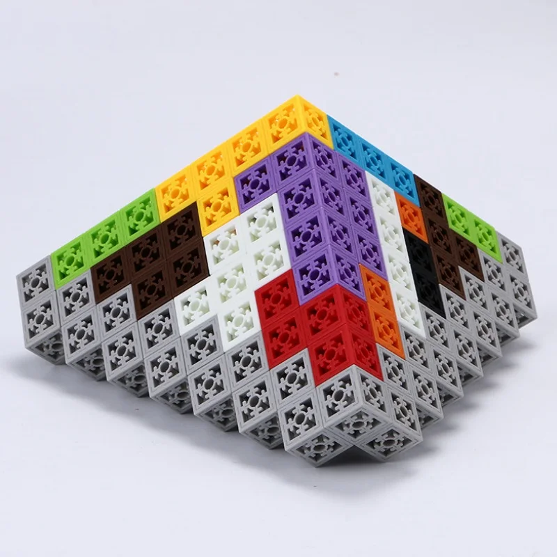 

98Pcs Colorful Square Building Block Kids 2 cm Big Particle Cube Bricks Toy Education Jigsaw Children Creative Gift 3D DIY Model