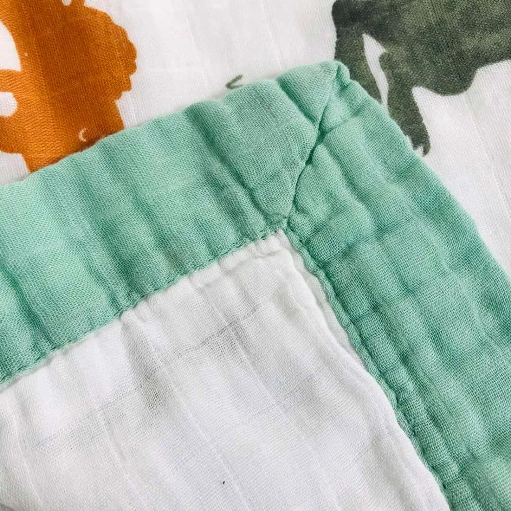 Детские одеяла детские Новорожденные большие 47x47 дюймов Детские муслиновые пеленальные одеяла Премиум Мягкие хлопковая детская пеленка