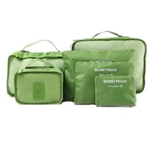 Путешествия 6 шт./партия путешествия багаж Модные Сумки Упаковка кубики с мешок для обуви-сжатия