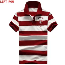 Новая мужская рубашка поло с вышивкой, приталенная хлопковая брендовая одежда с коротким рукавом, модная летняя надпись-логотип, мужские рубашки поло XXXL