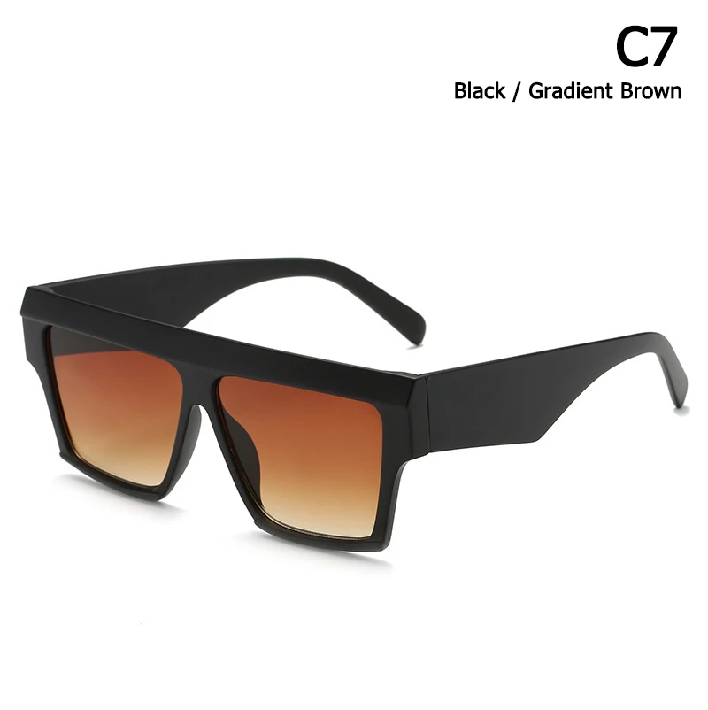 JackJad модные крутые уникальные квадратные стильные солнцезащитные очки унисекс винтажные градиентные брендовые дизайнерские солнцезащитные очки Oculos De Sol S8055 - Цвет линз: C7