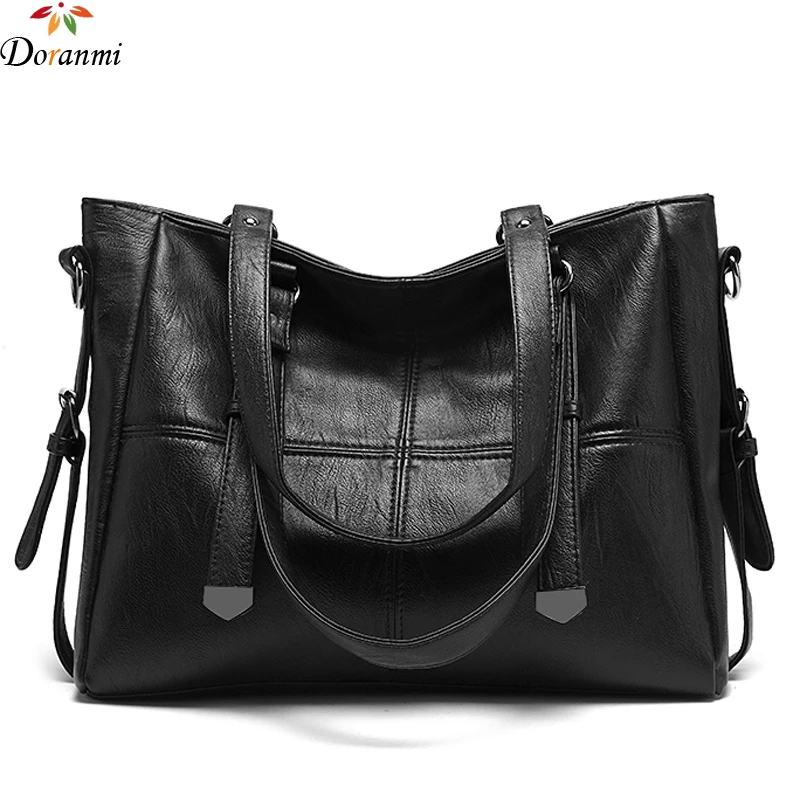 

DORANMI High Quality Shoulder Bag Women's Bag Totes 2019 Leather Handbag Crossbody Messenger Composite Bag Thread Bolsa DJB191