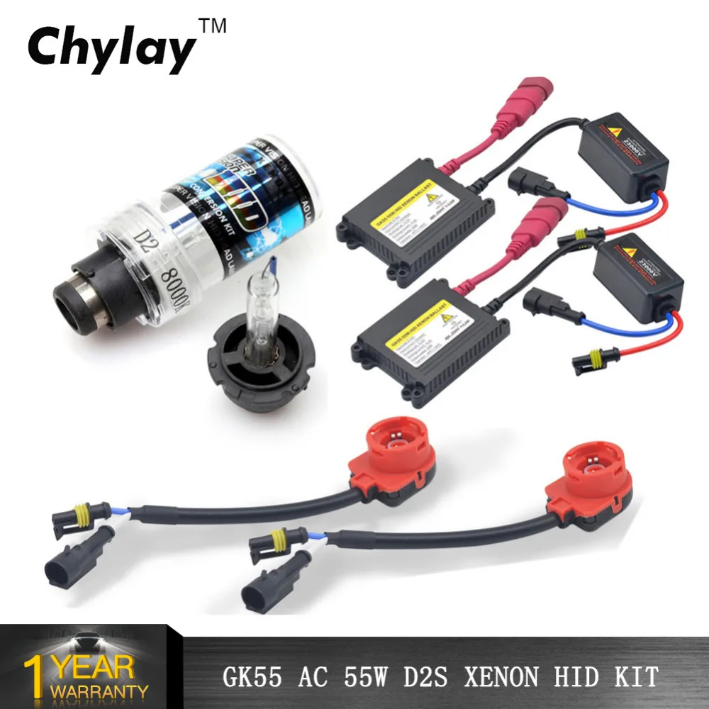 1 kits D2S xenon light hid ballast D2C 4300K 5000k 6000k 8000k 55W D2S