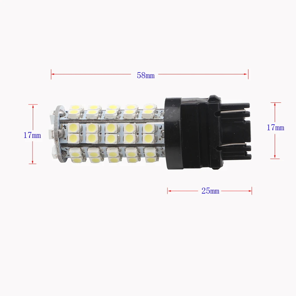 2 шт. 12V T25 T 25 1156 1157 3156 3157 7440 7443 1210 68 SMD светодиодный лампы авто парковочная