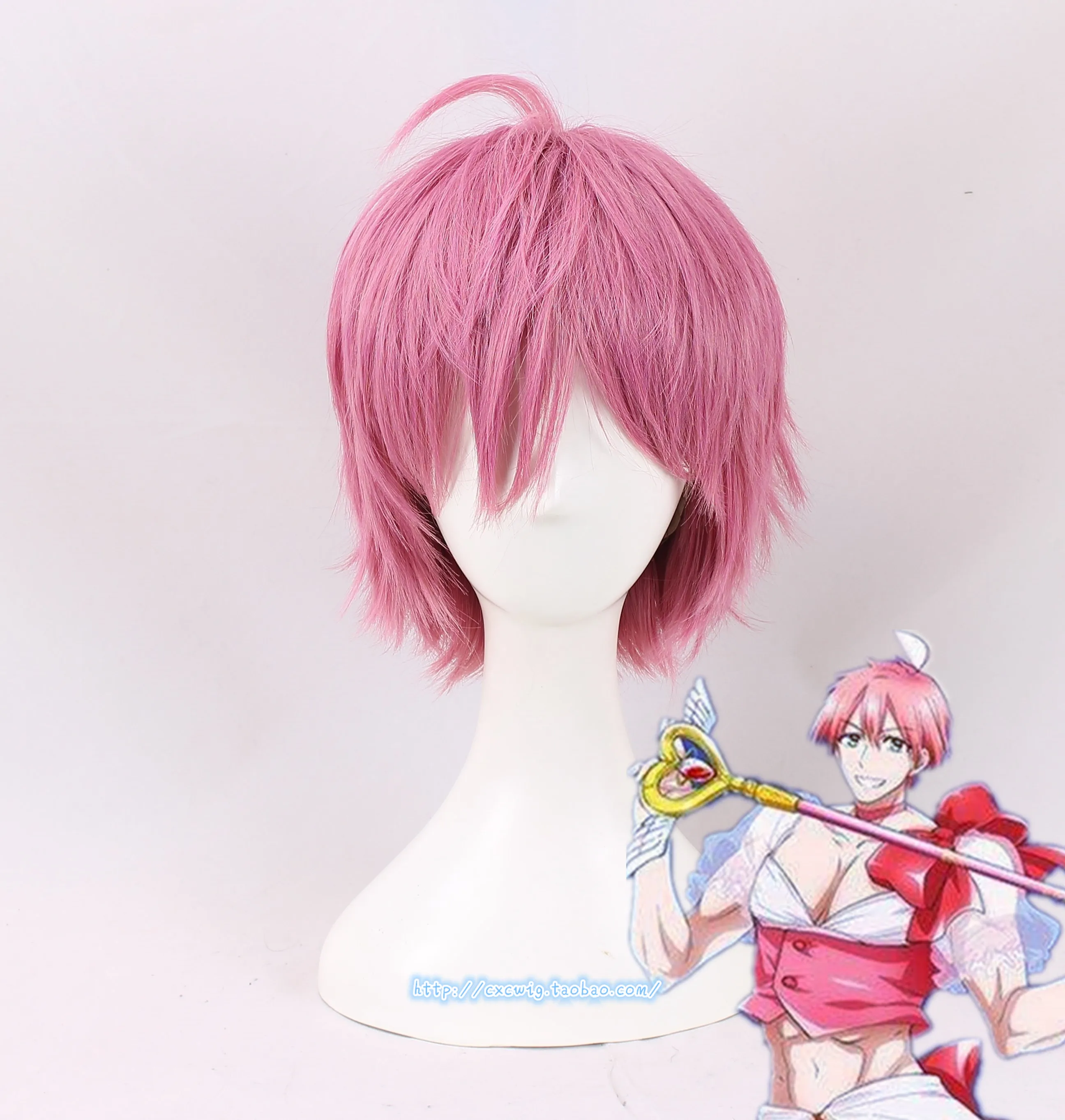 

Tokyo Anime Magical Girl Ore Women Uno Saki cosplay wig Magical Twin girl Uno Saki pink hair wig costumes