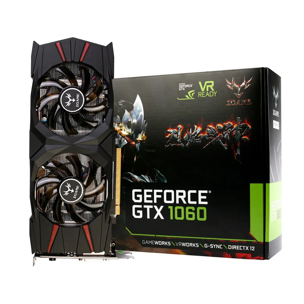 New Colorful iGameGTX1060 U 3G Graphics Card GPU 3GB GDDR5 192bit With