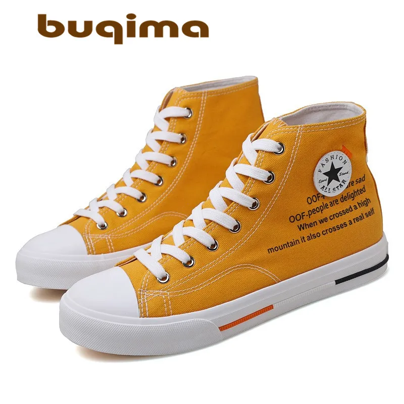 

Mode Sneakers Mannen Canvas Schoenen Hoge top Mannelijke Merk Schoenen mannen Casual Schoenen Mode Zwarte Sneakers
