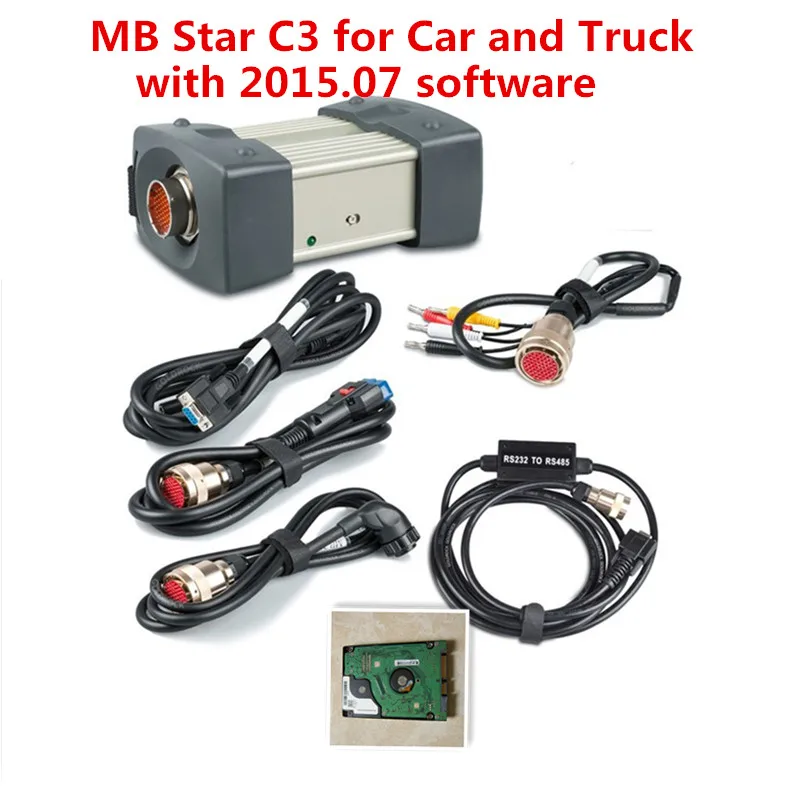 Промоакция 2020 MB Star C3 полный комплект пяти кабелей новейшее 2015 07 стандартное