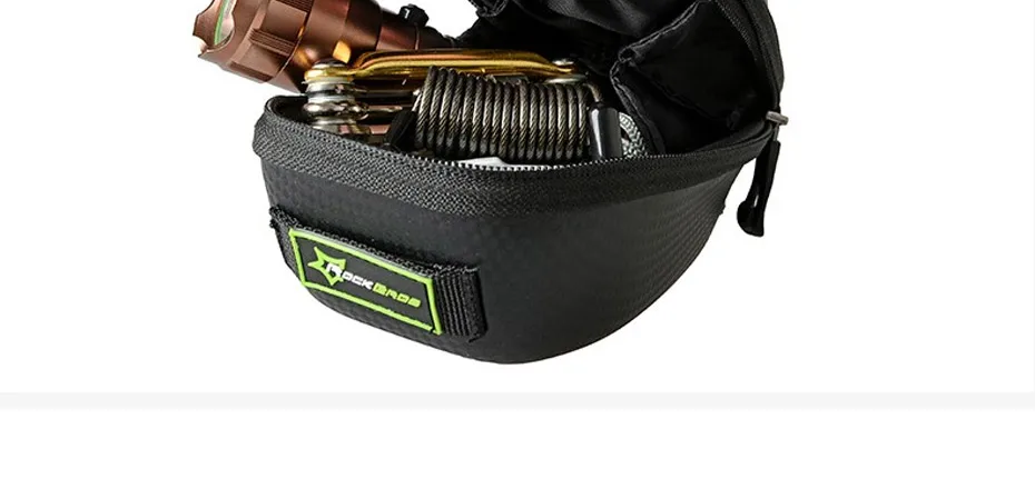 Top ROCKBROS Bike Bag Carbon Fiber Pattern Bike Saddle Bag Waterproof Bicycle Rear Bag Large Capacity Back Bags MTB Road 25