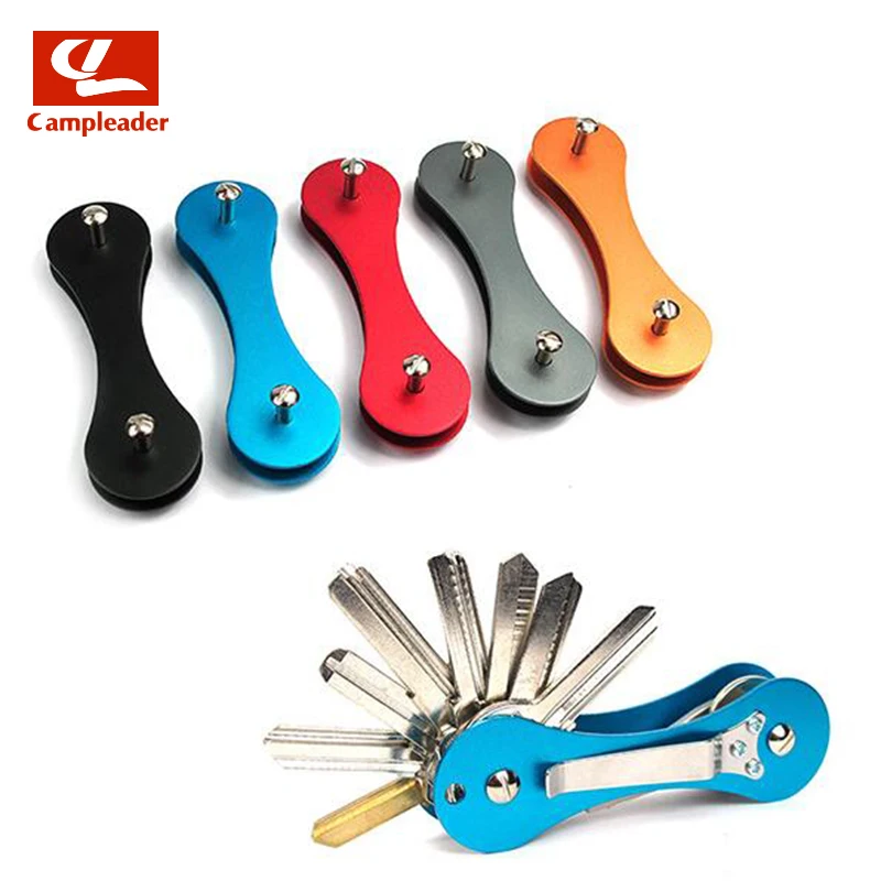 

Campleader EDC Outdoor Equipment Multifunctional Double Open Aluminum Alloy Key Clip Key Storage DIY CL161