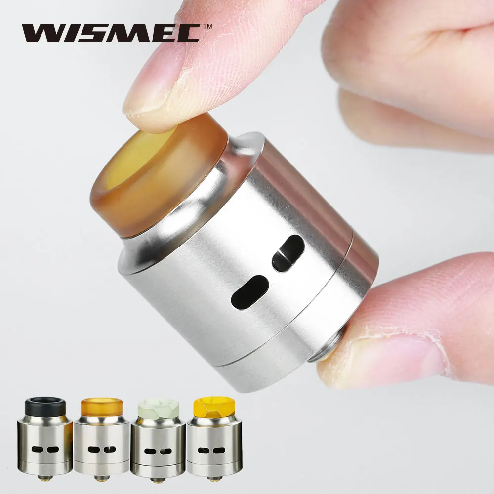 

Original WISMEC Guillotine RDA Atomizer 24mm Diameter Guillotine Rebuildable Atomizer Match Reuleaux RX Machina Mod Vape E-cig