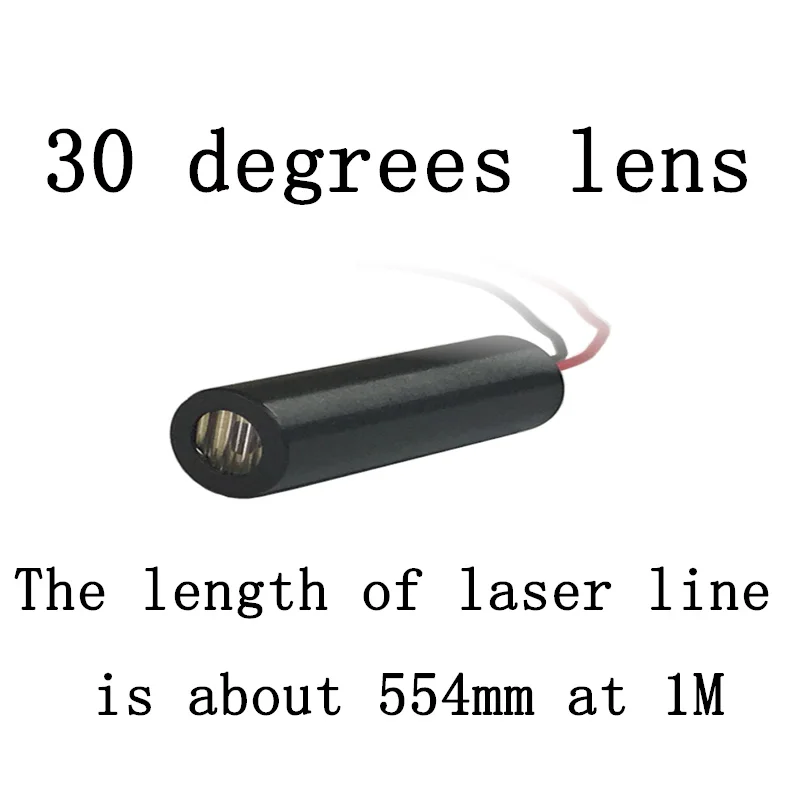 Горячая Распродажа точной 780nm 5 МВт инфракрасный лазерный модуль линии ИК лазерной маркировки позиционирования промышленного класса стабильную работу - Цвет: 30 D line lens