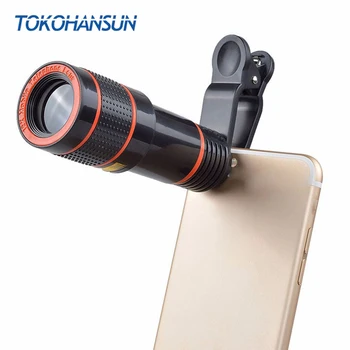 

HD Mobile Phone Telephoto Lens 12X Zoom Telescope Camera Lens With Clip For iPhone 6S 5S 7 8 Huawei Xiaomi Honor Samsung ZTE