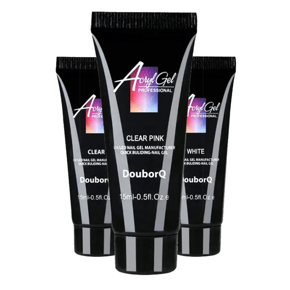 

Multi Colors Nail Art Tips Long-lasting Nail Extending Gel Lacquer Crystal Jelly UV Gel for Nail Extension
