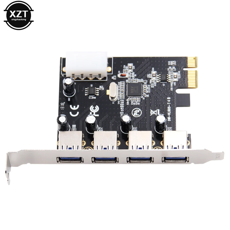 

Hot Sale 4 Port PCI-E to USB 3.0 HUB Expansion Card Adapter 5 Gbps Speed For Desktop Computer Accessory