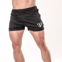 Новинка, мужские шорты для спортзала, сетчатые, повседневные, дышащие, для фитнеса, бодибилдинга, бегунов, для тренировок, брендовые, спортивные, мужские, короткие штаны, спортивные штаны