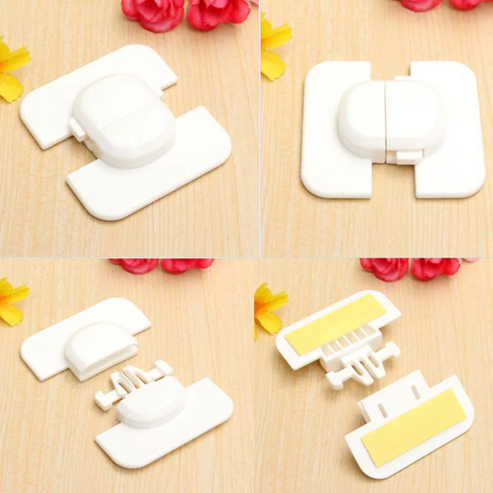 

1 pcs Cabinet Door Drawers Refrigerator Toilet Safety Plastic Lock For Child Kid Baby Safety Lock Cabinet Locks