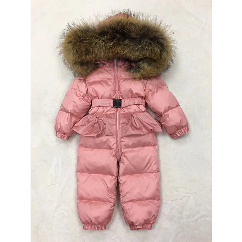 Baby Girl Romper Overalls Children's Winter Newborn Toddler Infant Winter Clothes Baby Clothing Jumpsuit Winter Snow Suit 0123Y