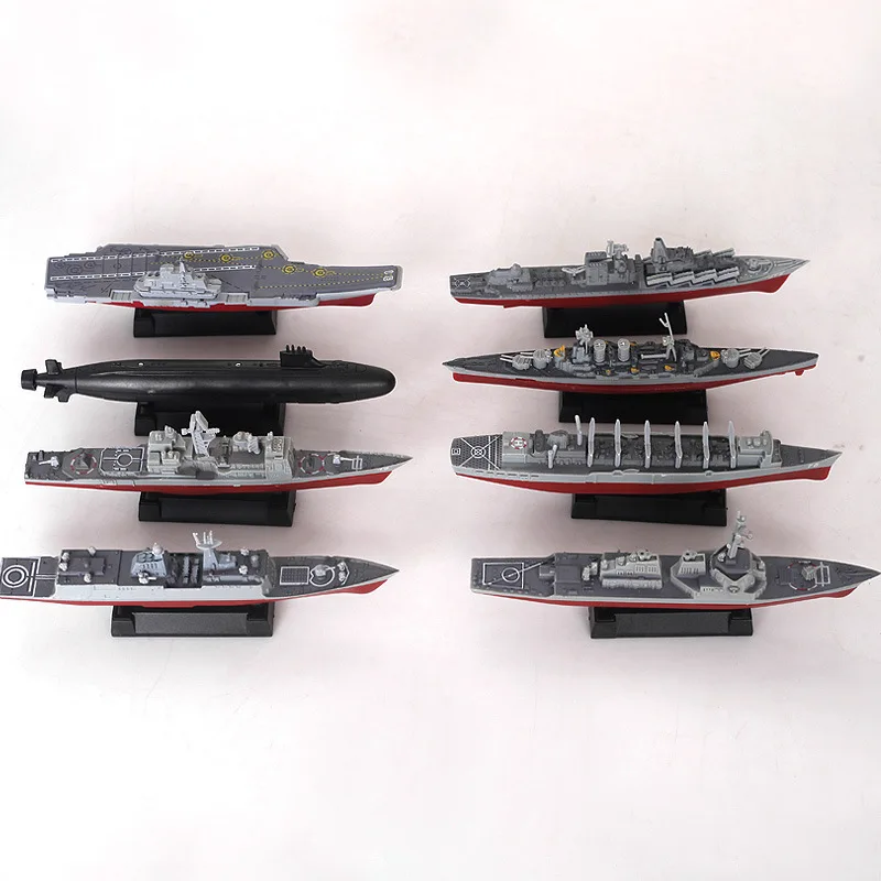 8 шт./компл. 3D собранная модель корабля крейсер Kilo-class подводная лодка Battleship современный военный самолет игрушечный военный корабль Слава