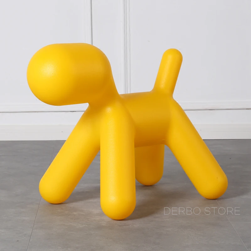 Красивый современный дизайн пластиковый прекрасный модный детский пластиковый стул для собаки детский стул в форме щенка детская игрушка из пластика игрушечный стул маленького размера 1 шт