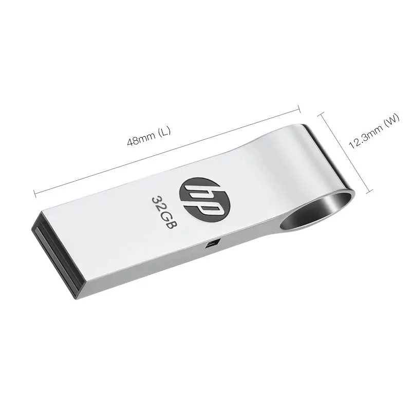 Original HP USB Flash Drive 32GB Metal Thumb Drives Key Ring Custom Memory Stick v285w Cle USB DIY DJ OTG USB C Pen Drive 32 gb (5)