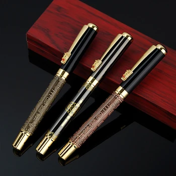 

Luxury Business Metal Fountain Pen classic New Office Metal Bronze Business Gift Pens School Office Supplies