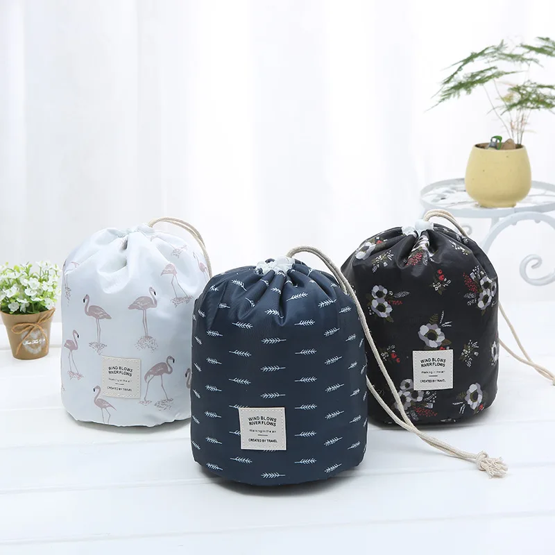 Women Travel Drawstring Storage Pouch Cosmetic Bag Organizer Makeup Cases Beauty Toiletry Kit Tools Wash Storage Bag