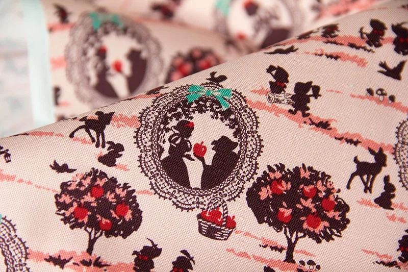 Japanese Kokka Cotton Fabric Quilting Fabric Snow White-50CM