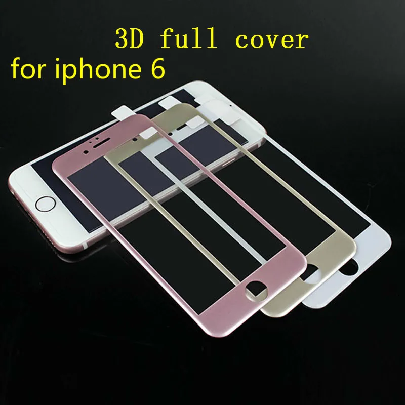 Koop Voor iphone 6 S 3D Gebogen Rand Volledige Cover Gehard Glas Screen Protector Film voor iPhone 6 Gehard glas op Voor iphone6 6 plus