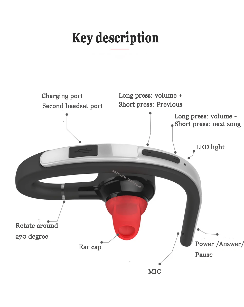 TEBAURRY Bluetooth наушники спортивные Bluetooth гарнитура Беспроводные музыкальные наушники с микрофоном наушники для телефона iphone