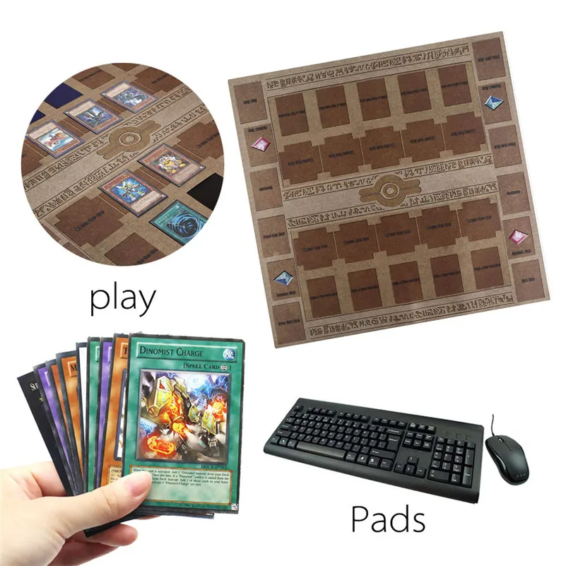 Tapis de jeu en caoutchouc 60x60cm Galaxy Style tapis de compétition tapis de jeu pour yu-gi-oh jeu de cartes carte de collection pour garçons filles cadeau D4