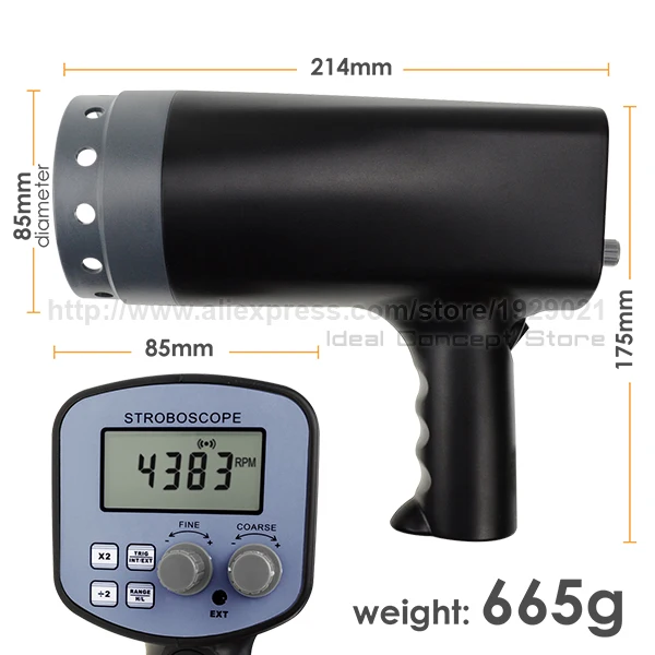 5-Ideal-Concept-Stroboscope-DT-2350PA-Dimension