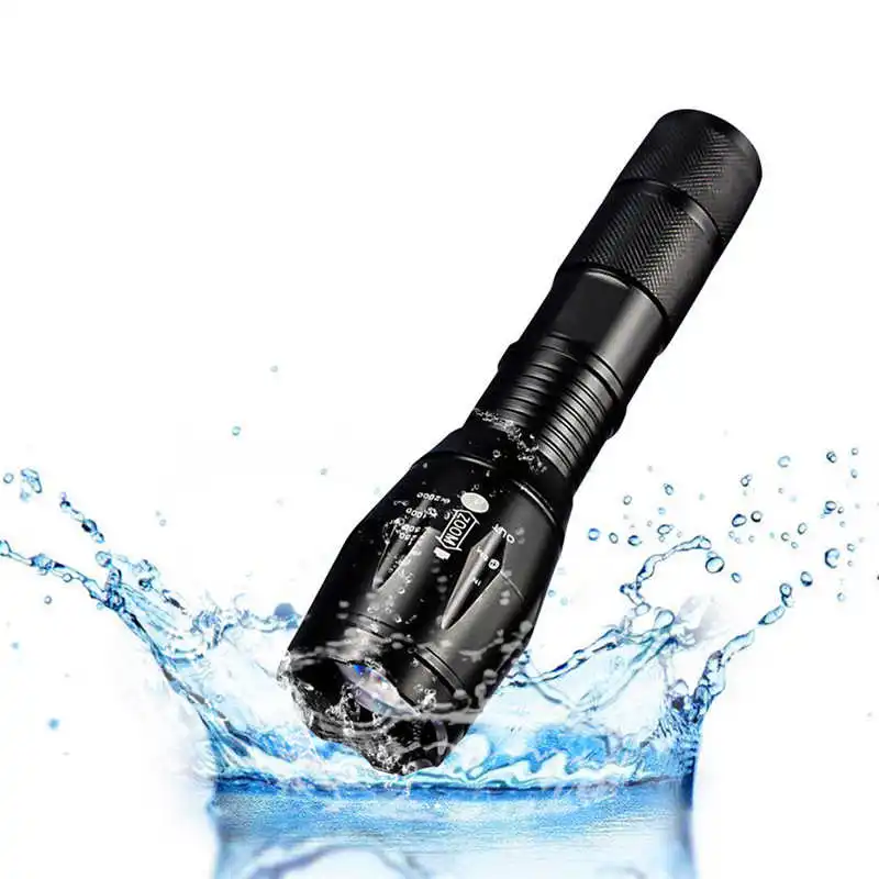 PROBE SHINY powerful led flashlight T6 LED Tactical Flashlight Military Zoomable Torch fanatic use 18650AAA battery #3S25 (3)