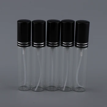 

5 Pieces 10ml Empty Refillable Glass Perfume Spray Bottles Vial