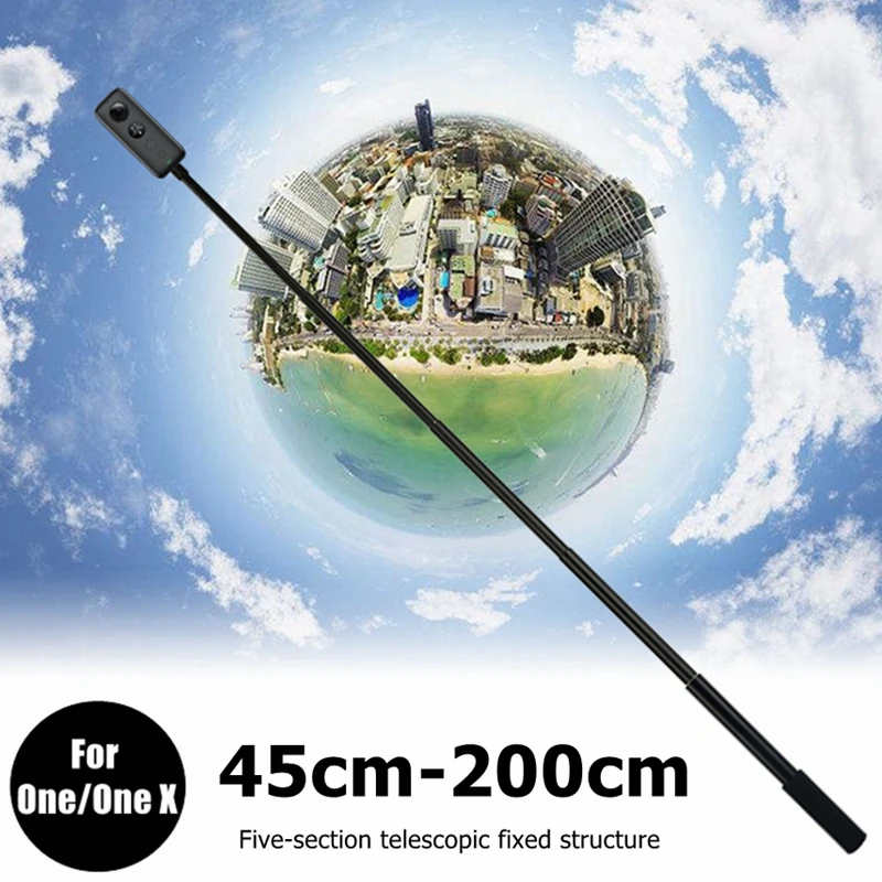 

New For Insta 360 2m Portable Invisible Selfie Stick Handle Bullet Time Rotation Pole Monopod For Insta360 One X & One Accessory