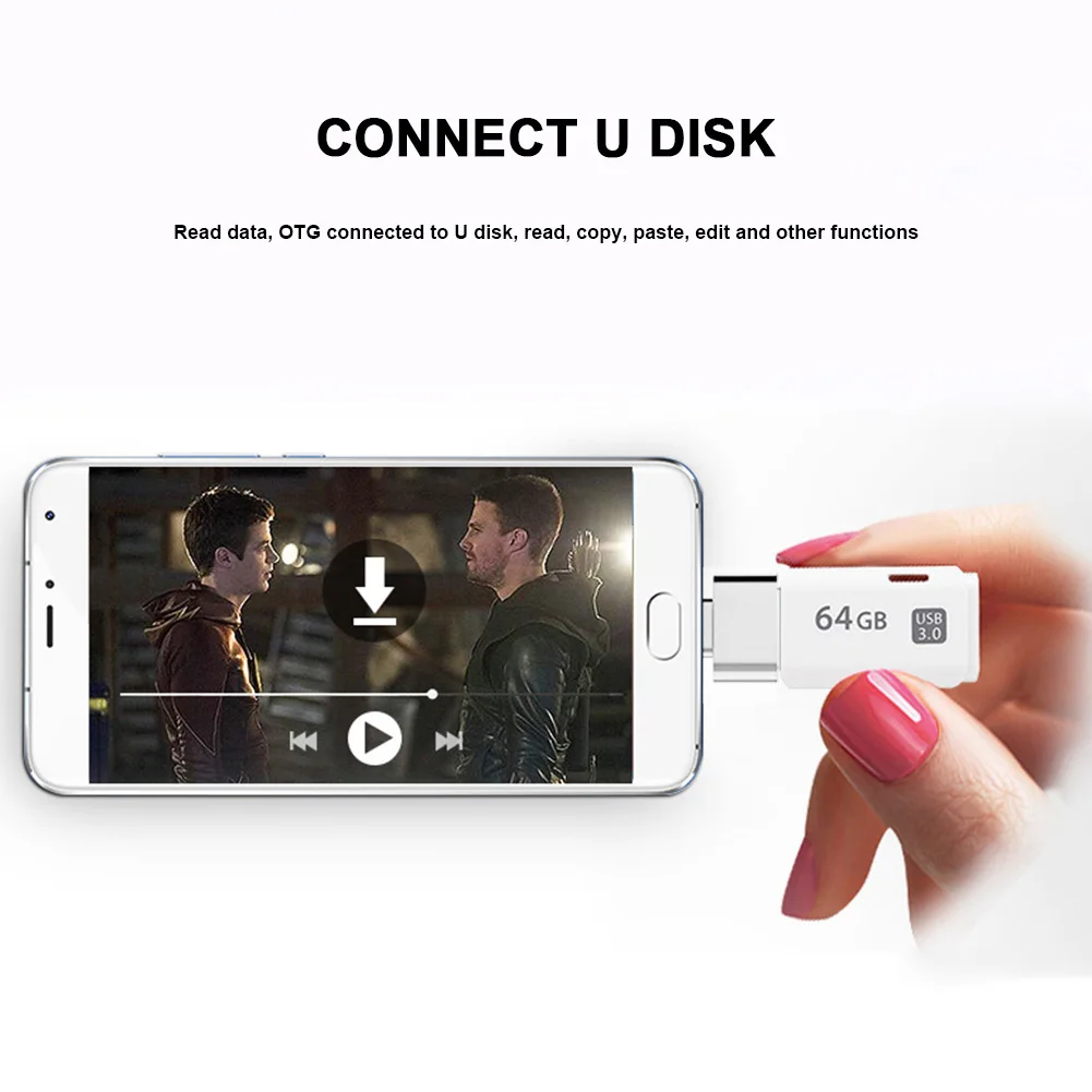 

Mini Micro USB Male to USB Female OTG Adapter Converter for Huawei Xiaomi Android Smartphone Tablet QF66