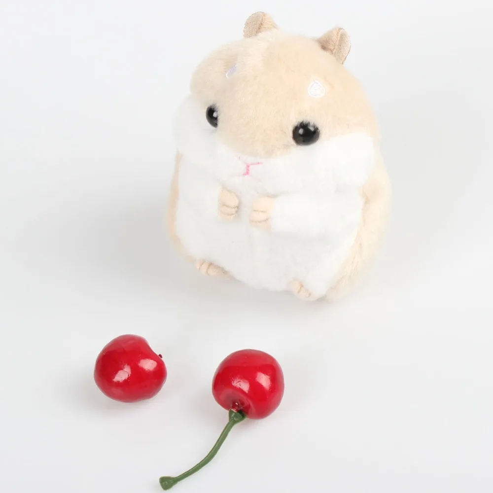 New Style Cute Soft Plush Cartoon Animal White/khaki Small Hamster Toy Key Chain Stuffed Mouse Toy Birthday or Christmas Gift