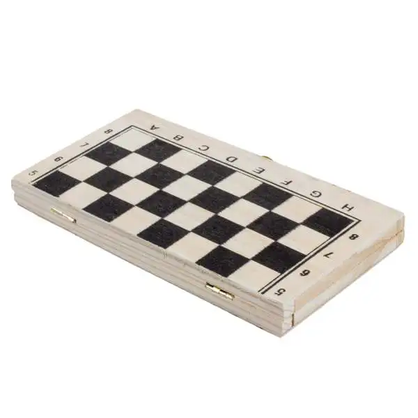 Лучшая, складная деревянная шахматная доска, шахматный набор для путешествий с замком и петлями, цвета слоновой кости и черного цвета