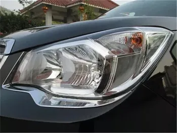 

ABS Chrome Front headlight Lamp Cover Rear headlight Lamp Cover for Subaru Forester 2013-2018 Car styling
