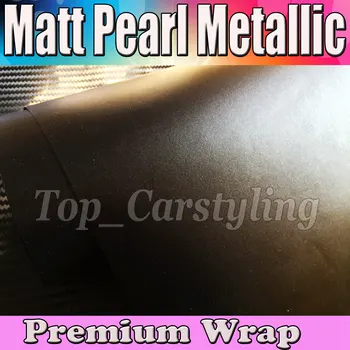 

Black Matte Metallic Vinyl Wrap For Car Wrap Styling Film With Air Release Pearl Black Vinyl Film cast Foil 1.52x20m/Roll