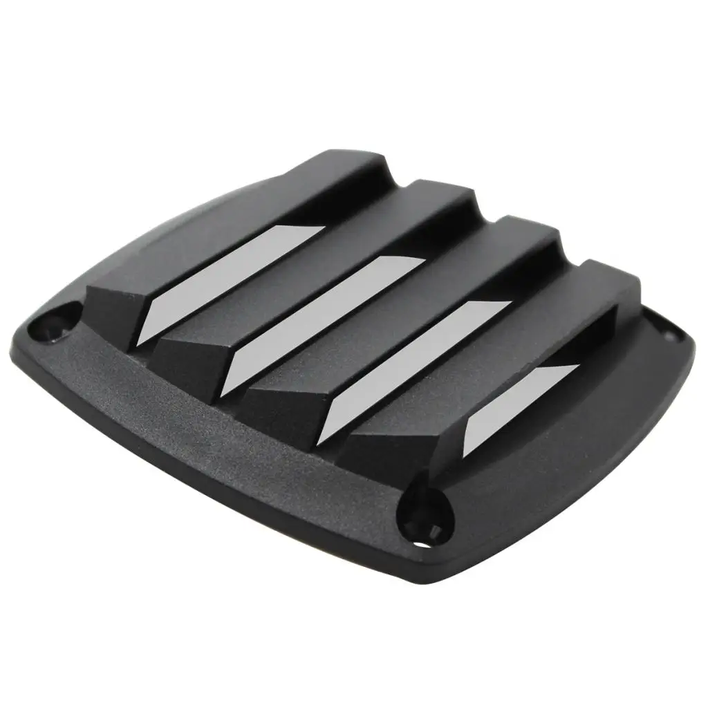 3 Inch Black Plastic Louvered Vents Ventilation Marine Vent For Boat Yacht Air Vent Accessories 8.5cm * 8.5cm * 2.5cm