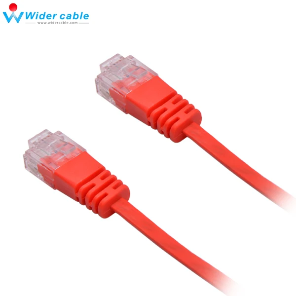 Красный плоский кабель RJ45 CAT6 CAT 6 Ethernet сетевой для компьютера и ноутбука 5 м|cable for