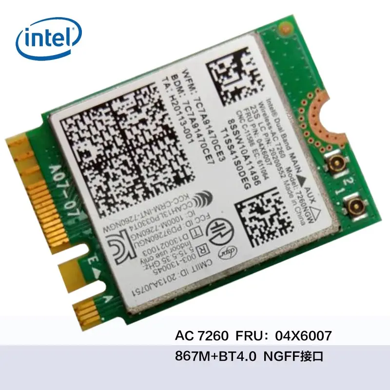 Intel7260NGFF)04X6007 