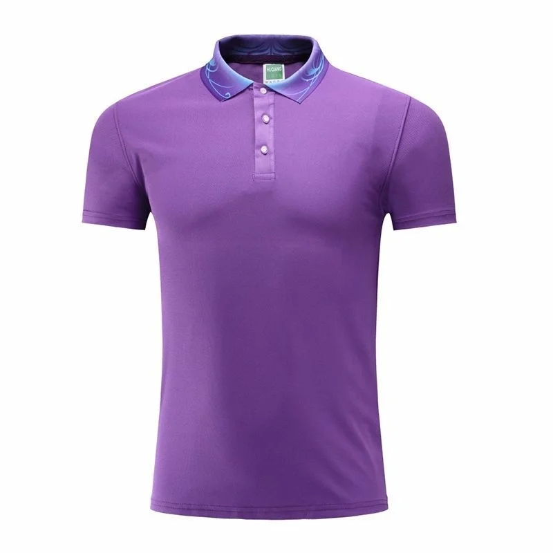 

JUACC Men Polo Shirt Summer Fashion Casual Solid Color Quick Dry Slim Short Sleeve Work Shirts Top