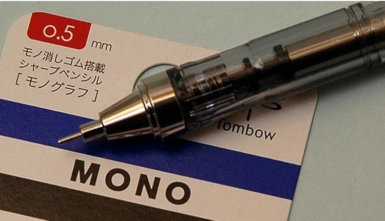 Японский TOMBOW моно граф механический карандаш 0,3/0,5 мм механический карандаш с ластиком Рисунок 1 шт
