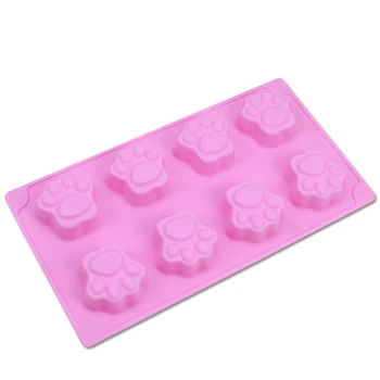 

Small Dog Cat Foot Footprint DIY Silicone Cake Mold Chocolate Mould Ice Soap Fondant Sugarcraft Cake Tool Cookie Decorating D750