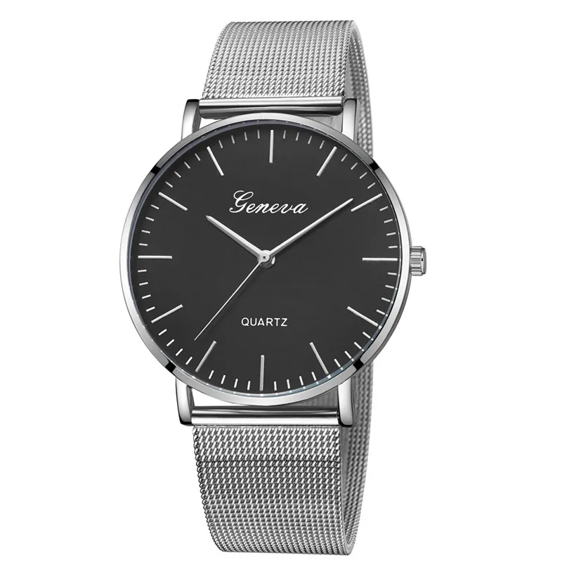 Drop shipping Fashion Silver Mesh Quartz Watch Women Metal Stainless Steel Dress Watches Relogio Feminino Gift Clock montre - Цвет: M